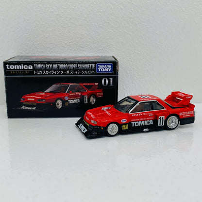 【中古】 1/67スカイラインターボスーパーシルエット(レッド×ブラック)「トミカプレミアム01」