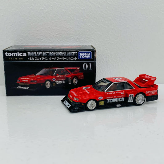 【中古】 1/67スカイラインターボスーパーシルエット(レッド×ブラック)「トミカプレミアム01」