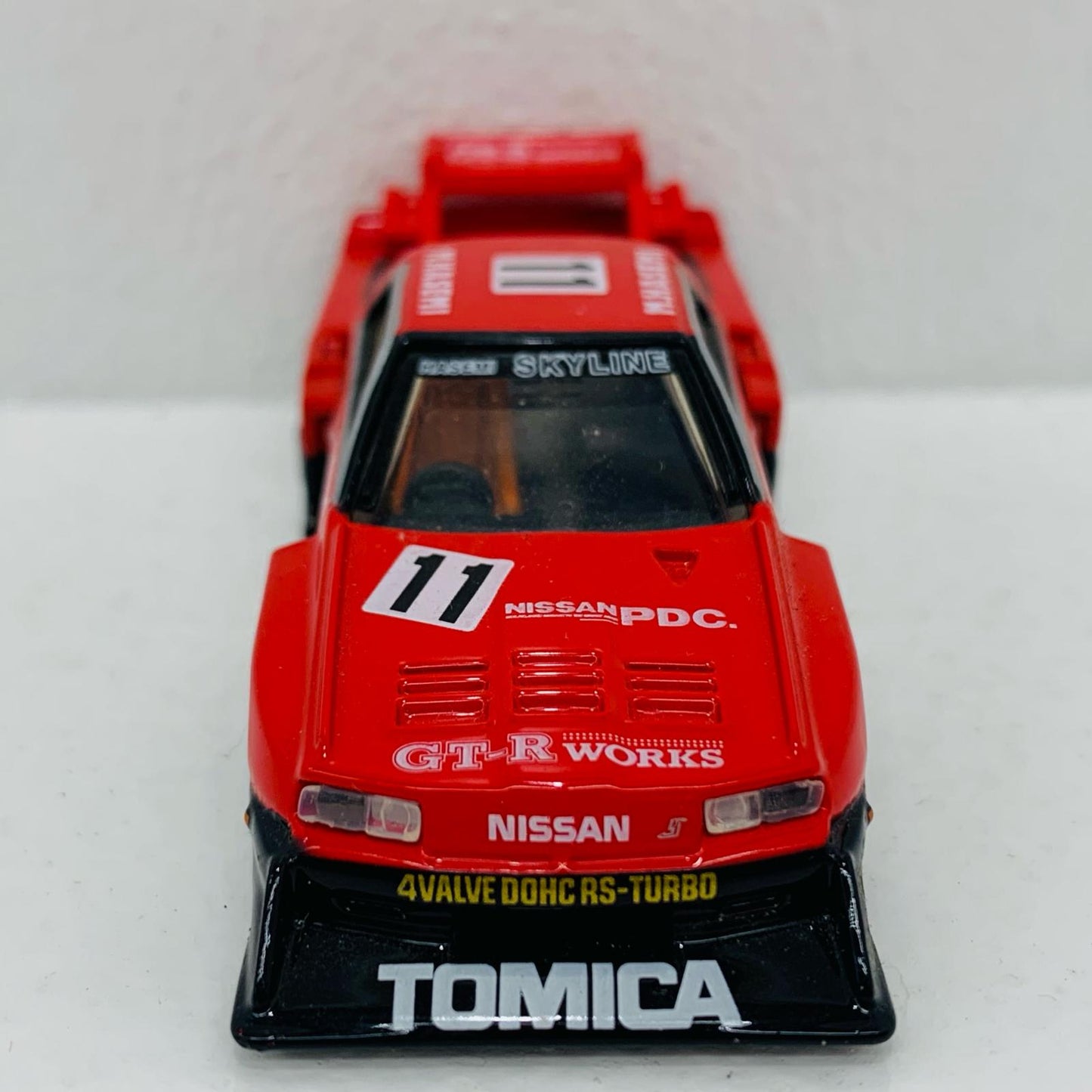 【中古】 1/67スカイラインターボスーパーシルエット(レッド×ブラック)「トミカプレミアム01」