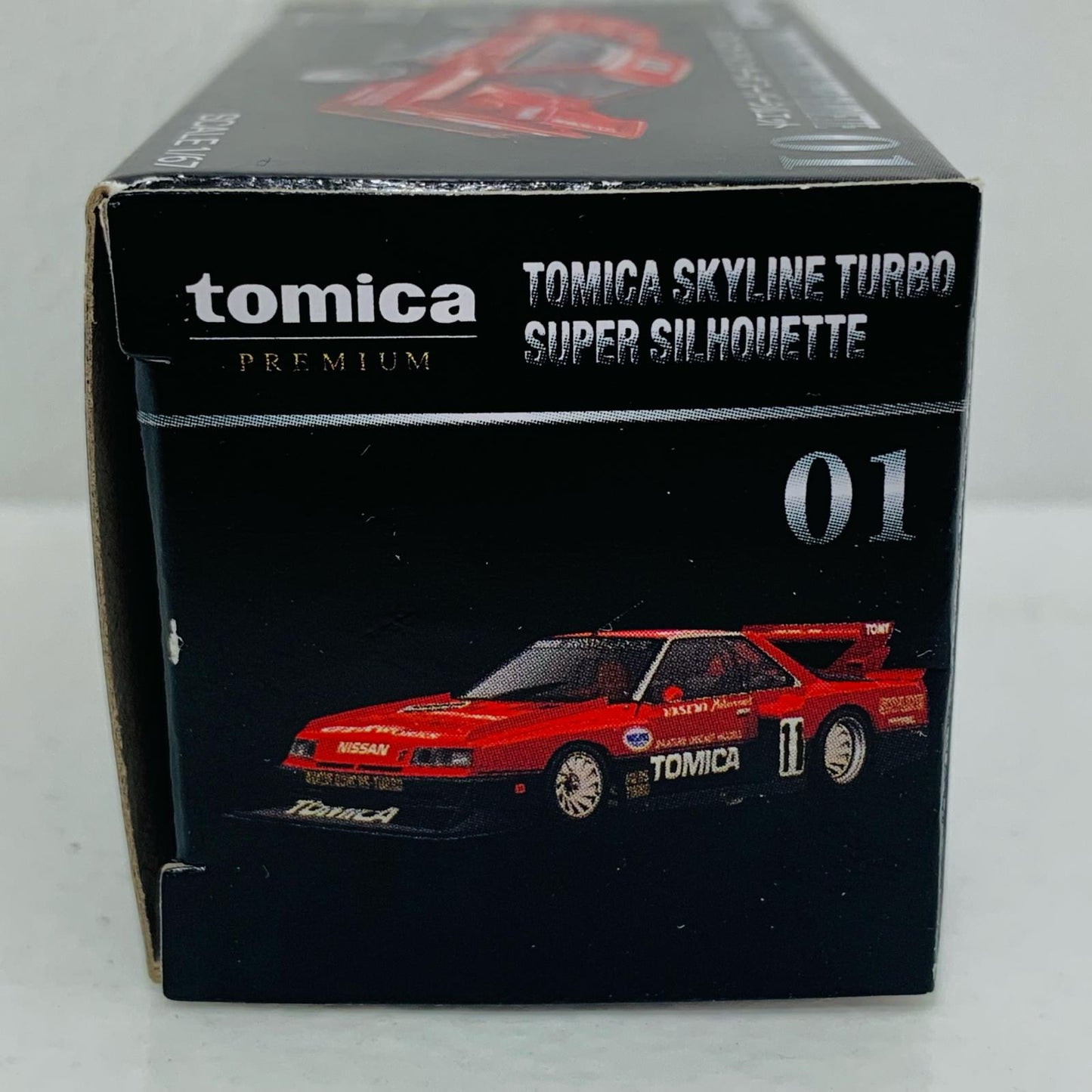 【中古】 1/67スカイラインターボスーパーシルエット(レッド×ブラック)「トミカプレミアム01」