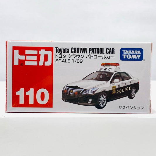 1/69トヨタクラウンパトロールカー#110(ホワイト×ブラック/赤箱)「トミカNo.110」