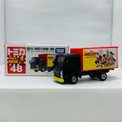 [Used] Isuzu Elf <Mickey & Friends> Truck (Red Box) "Tomica No. 48"