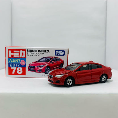 【中古】 スバルインプレッサ(レッド)「トミカNo.78」