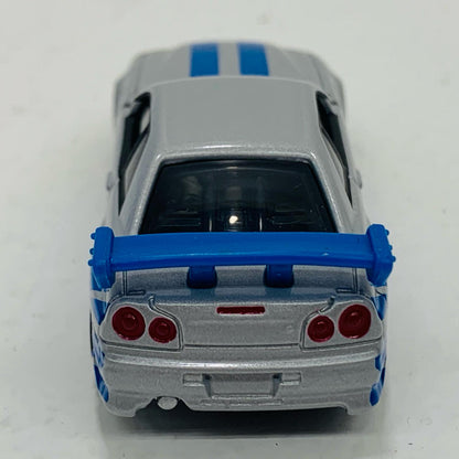 【中古】 ワイルド・スピードBNR34スカイラインGT-R(シルバー×ブルー)「ドリームトミカNo.150」