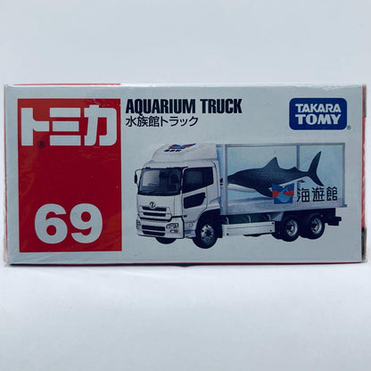[Used] Aquarium Truck Kaiyukan (White x Ivory/Red Box/Made in Vietnam/Takara Tomy) "Tomica No. 69"