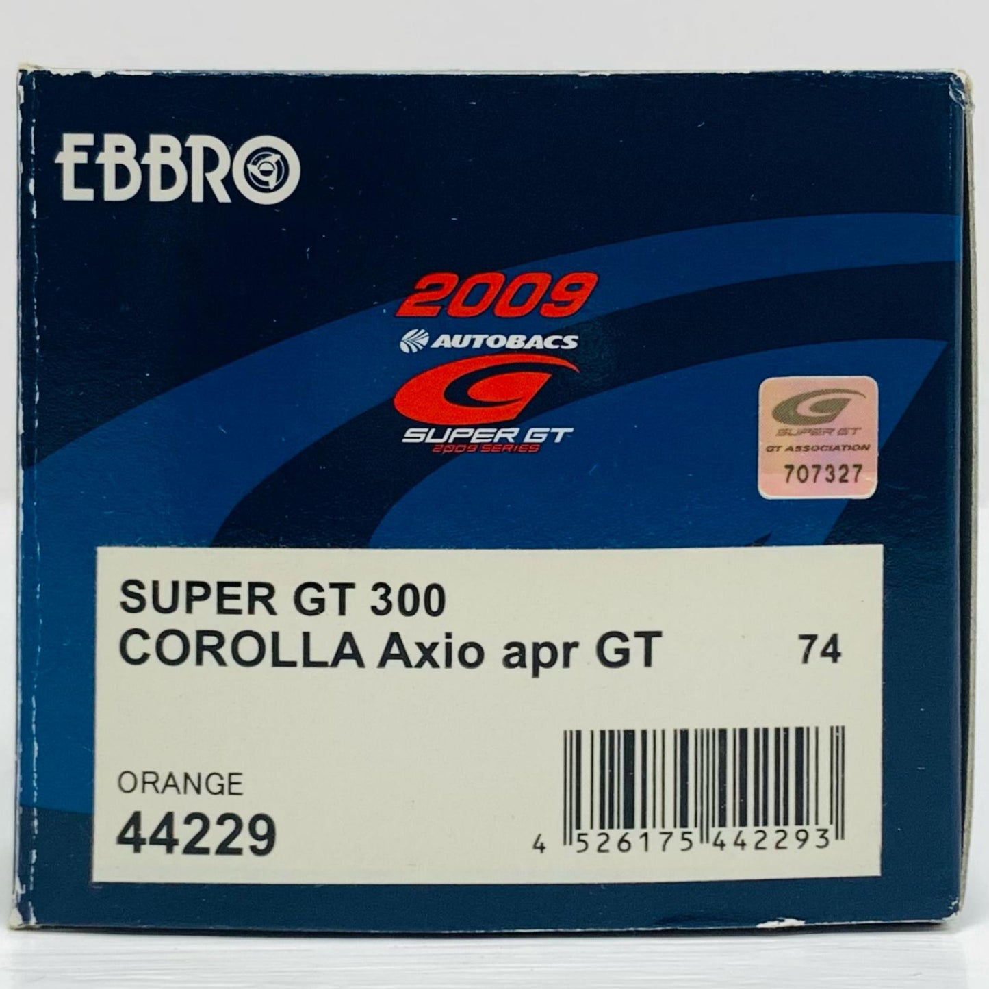 1/43CAROLLAAxioaprSUPERGT3002009HASEPRO#74(オレンジ)「オートバックスSUPERGT2009シリーズ」[44229]
