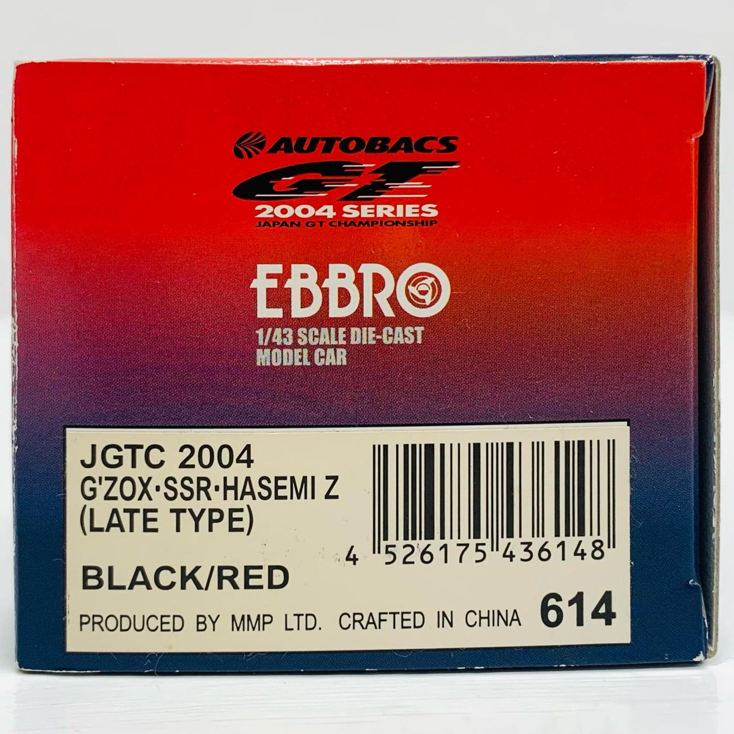 1/43G’zoxハセミZJGTC2004後期型#3(ブラック×レッド)「オートバックスGT2004シリーズ」[614]