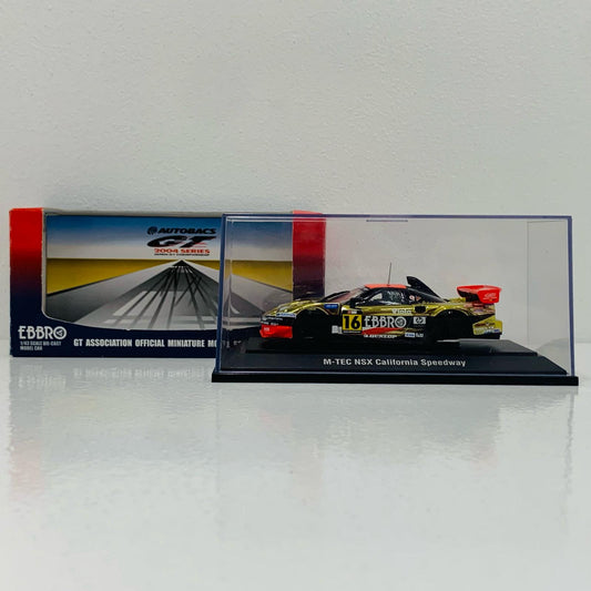 1/43M-TECNSXAllStarカリフォルニア・スピードウェイJGTC2004EBBRO#16(ゴールド)「オートバックスGT2004シリーズ」[43670]