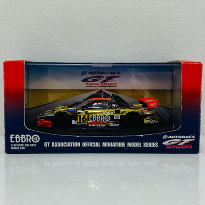 1/43M-TECNSXAllStarカリフォルニア・スピードウェイJGTC2004EBBRO#16(ゴールド)「オートバックスGT2004シリーズ」[43670]