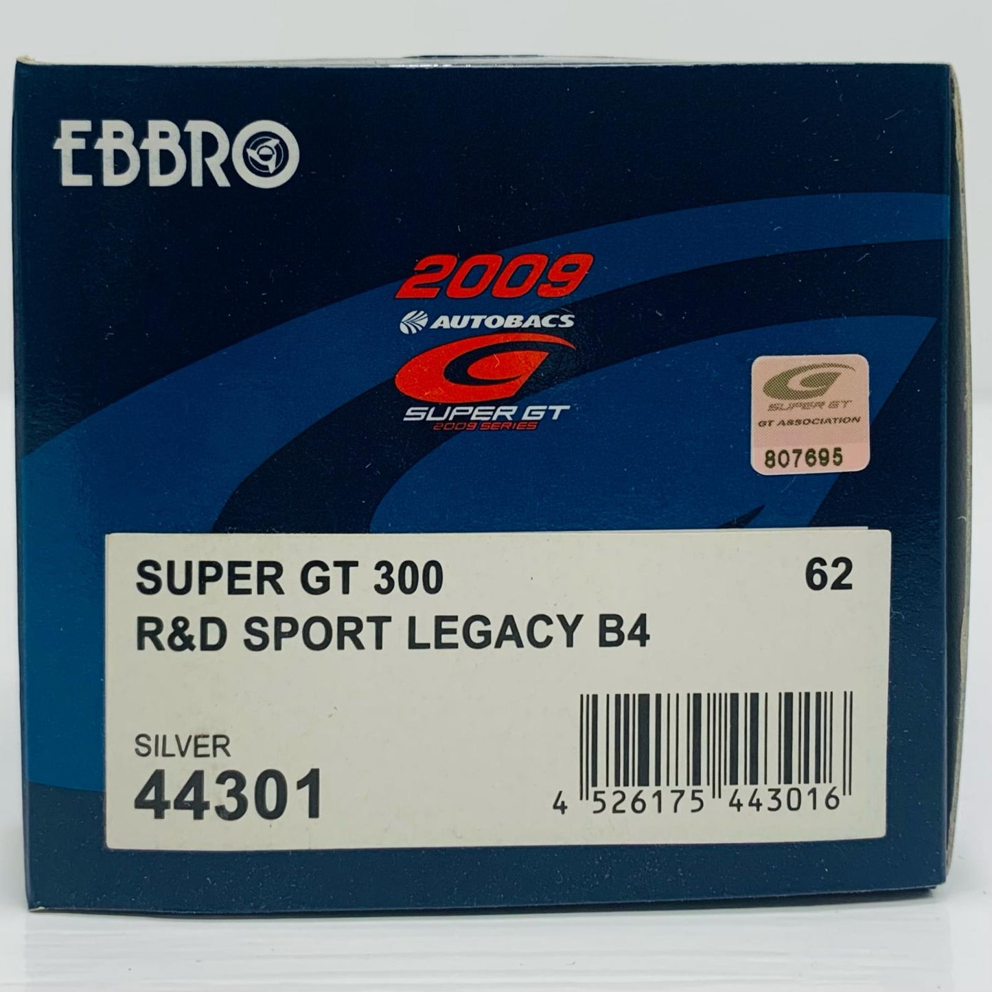 1/43R＆DSPORTLEGACYB4ADVAN#62(シルバー)「オートバックスSUPERGT3002009シリーズ」[44301]