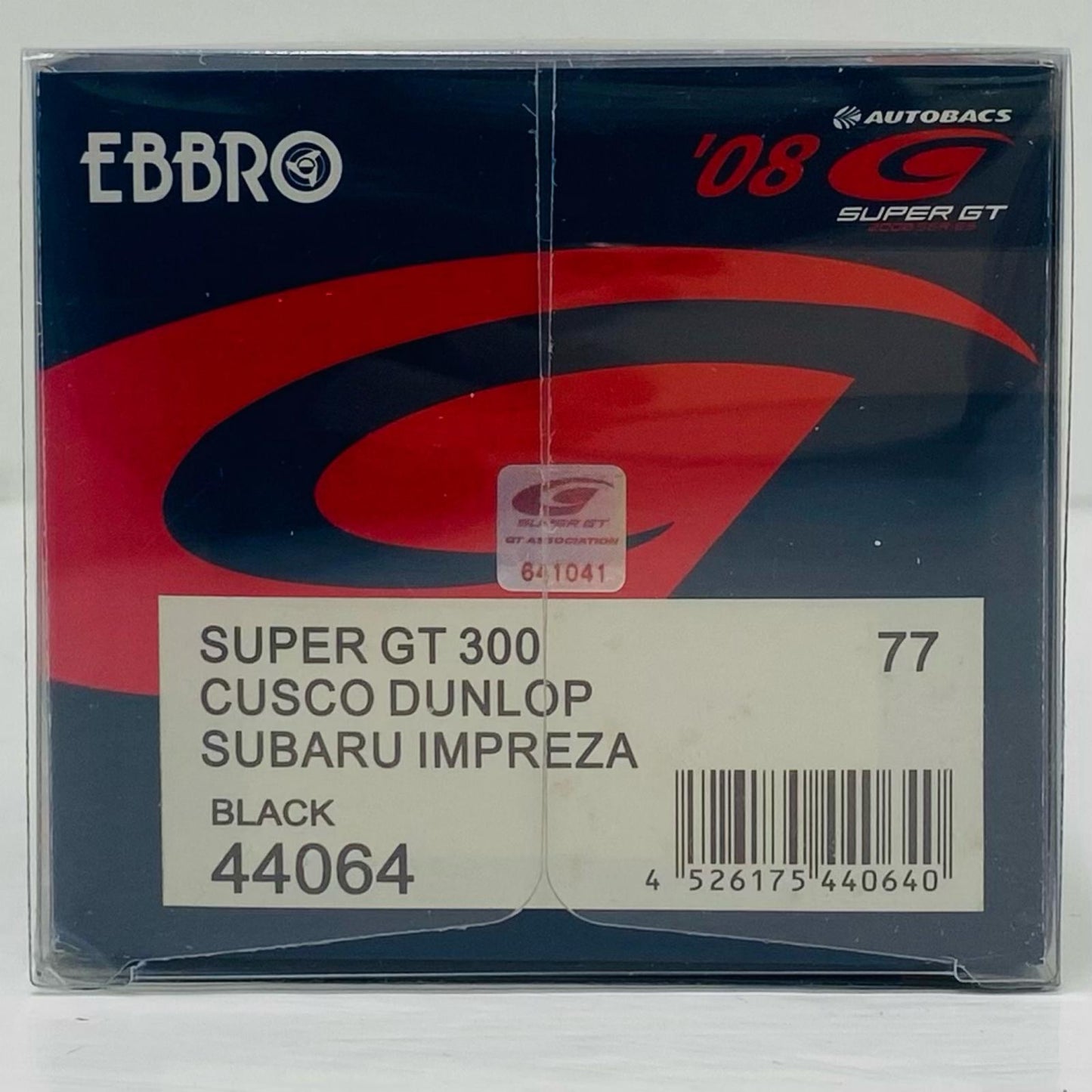1/43クスコダンロップスバルインプレッサスーパーGT3002008EXEDY#77(ブラック×レッド)「オートバックスSUPERGT2008シリーズ」[44064]