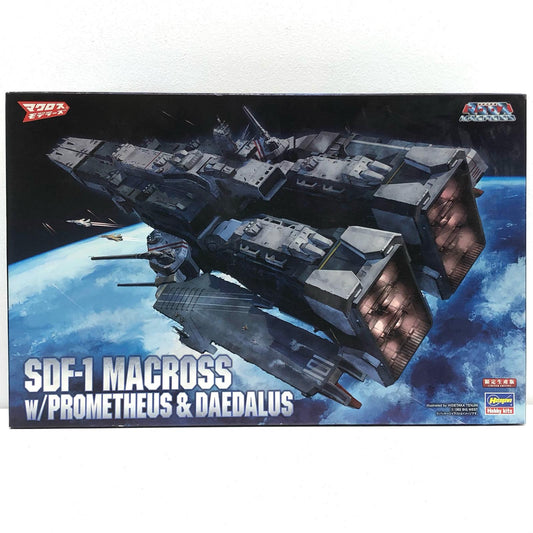 【中古】 超時空要塞マクロス プラモデル SDF-1 マクロス要塞艦w プロメテウス＆ダイダロス 1/4000 65830【加古川物流】