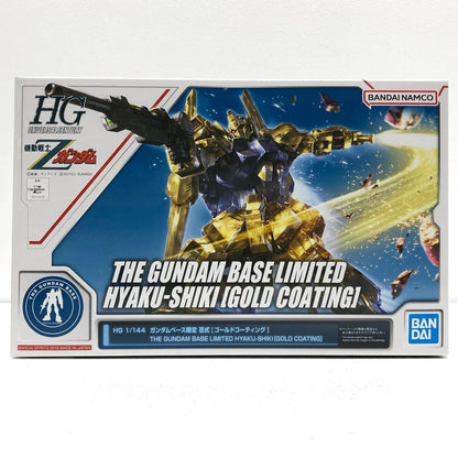 [Used] Mobile Suit Z Gundam Plastic Model MSN-00100 Hyaku Shiki HG Gundam Base Limited Gold Coating 1/144 5055501 [Shikama Store] 