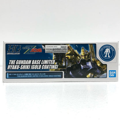 [Used] Mobile Suit Z Gundam Plastic Model MSN-00100 Hyaku Shiki HG Gundam Base Limited Gold Coating 1/144 5055501 [Shikama Store] 