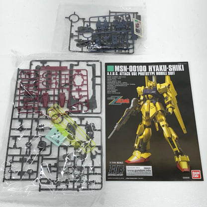 [Used] Mobile Suit Z Gundam Plastic Model MSN-00100 Hyaku Shiki HG Gundam Base Limited Gold Coating 1/144 5055501 [Shikama Store] 