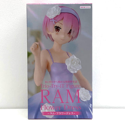 【中古】 ラム・フラワードレスTrio-Try-iTFigure「Re：ゼロから始める異世界生活」【フィギュア】【飾磨店】