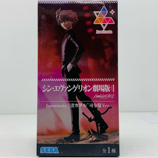 【中古】 渚カヲル「シン・エヴァンゲリオン劇場版」Luminasta“渚カヲル”司令服Ver.【フィギュア】【飾磨店】