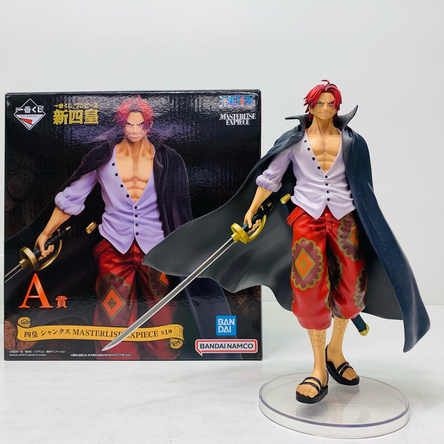 【中古】 A賞四皇シャンクスMASTERLISEEXPIECEフィギュア「新四皇/一番くじワンピース」【フィギュア】【飾磨店】