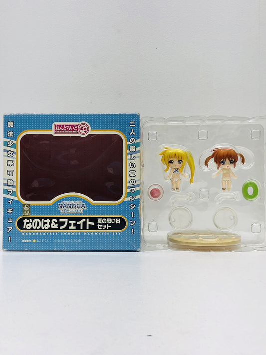【中古】 ねんどろいどぷち/なのは＆フェイト夏の思い出セット「魔法少女リリカルなのはTheMOVIE1st」【フィギュア】【飾磨店】