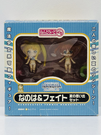 【中古】 ねんどろいどぷち/なのは＆フェイト夏の思い出セット「魔法少女リリカルなのはTheMOVIE1st」【フィギュア】【飾磨店】