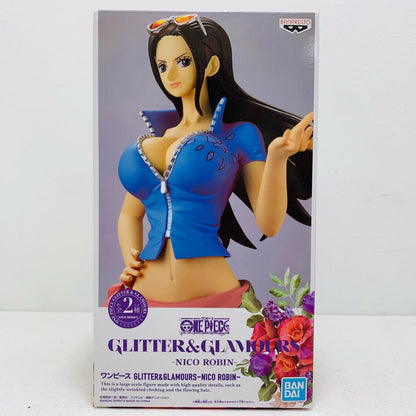 【中古】 ニコ・ロビンB(衣装淡)GLITTER＆GLAMOURS-NICOROBIN-「ワンピース」 ワンピース フィギュア ニコ・ロビン B GLITTER&GLAMOURS 2548172【フィギュア】【飾磨店】