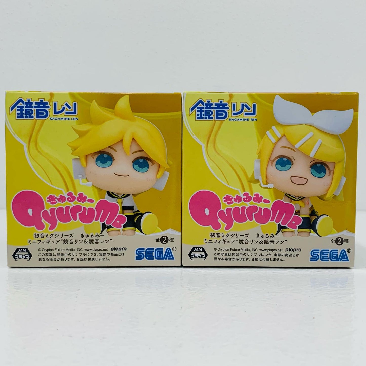 【中古】 全2種セットきゅるみーミニフィギュア“鏡音リン＆鏡音レン”（EX）「初音ミク」【フィギュア】