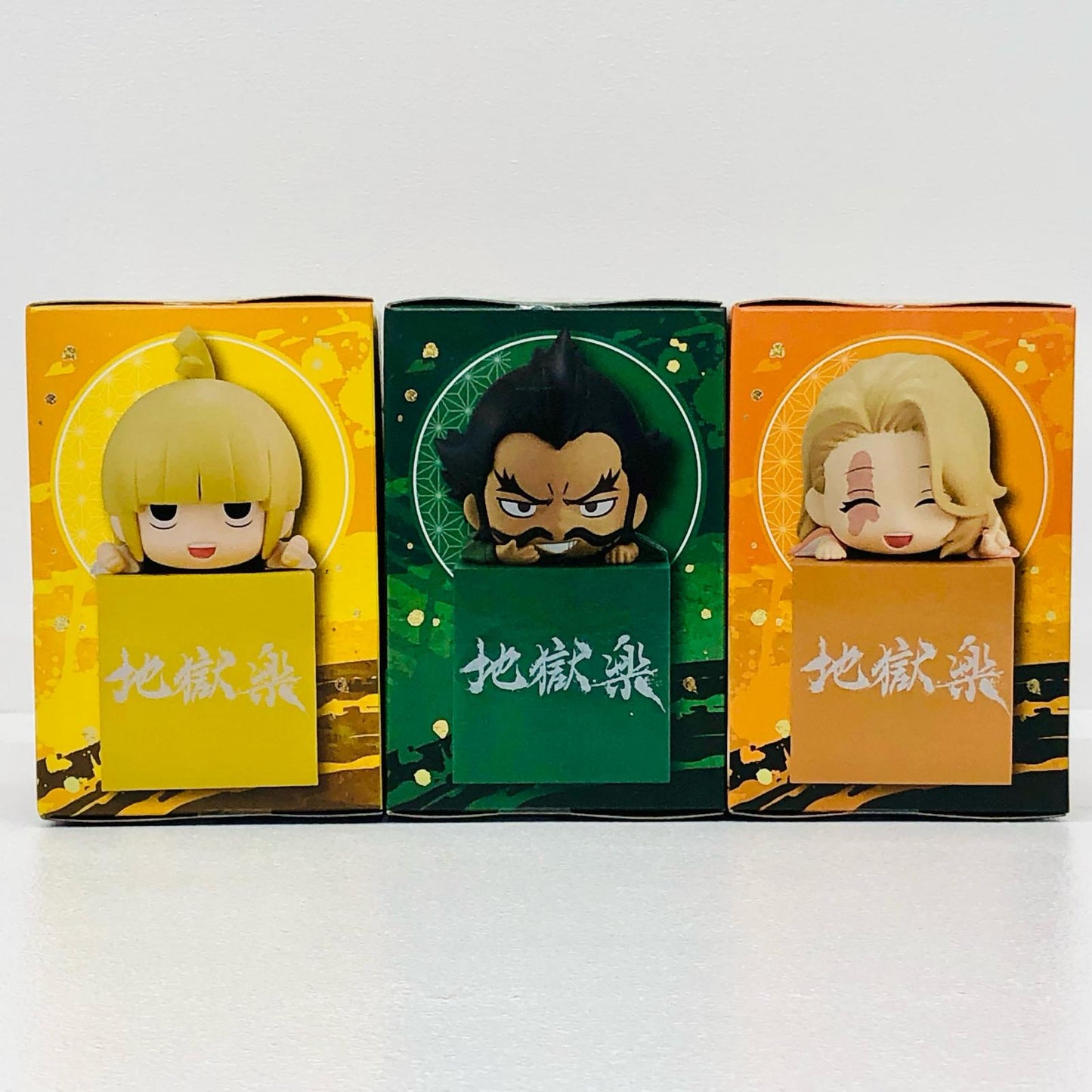 全3種セット「地獄楽」ひっかけフィギュア-付知・巌鉄斎・画眉丸の妻-【フィギュア】