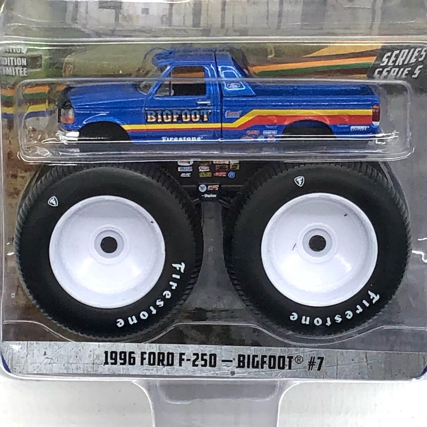 【中古】 Kings of Crunch Series 5 おもちゃ・玩具 Bigdoot 1996 Ford F-250 Monster Truck #7 Kings of Crunch Series 5 '1/64 49050