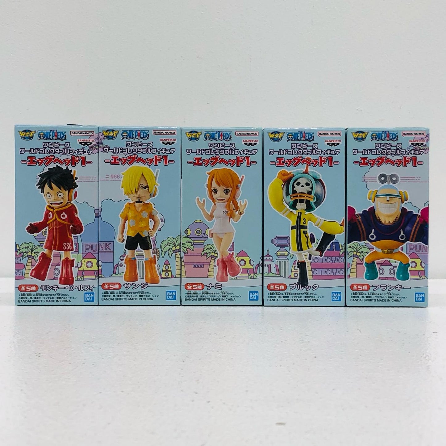 【中古】 全5種セットWCF-エッグヘッド1-「ワンピース」【フィギュア】