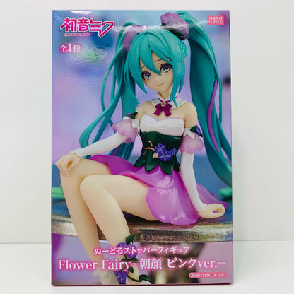 【中古】 初音ミク朝顔ピンクver.ぬーどるストッパーフィギュアFlowerFairy「初音ミク」【フィギュア】【飾磨店】
