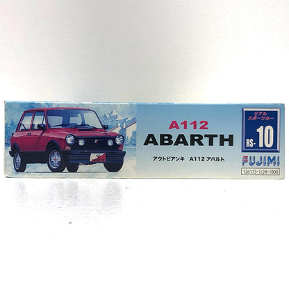 [Used] Real Sports Car Series No.10 Plastic Model Autobianchi A112 Abarth Plastic Model 1/24 12617 [Kakogawa Logistics] 