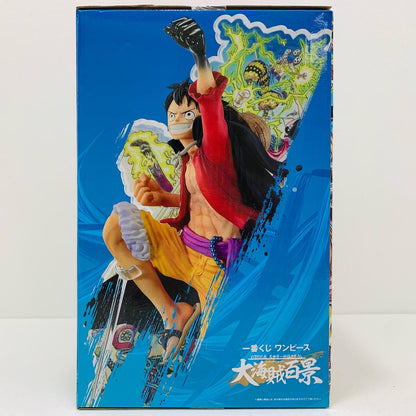 【中古】 B賞ルフィ大海賊百景フィギュア「WT100記念尾田栄一郎描き下ろし大海賊百景/一番くじワンピース」【フィギュア】