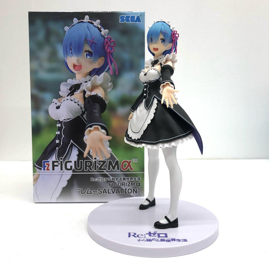 【中古】 レム-SALVATION/FIGURIZMα「Re：ゼロから始める異世界生活」【フィギュア】【飾磨店】