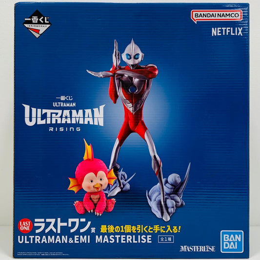 フィギュア ラストワン賞ULTRAMAN＆EMI-MASTERLISE「RISING/一番くじULTRAMAN:」 ULTRAMAN＆EMI 一番くじ ラストワン賞【フィギュア】