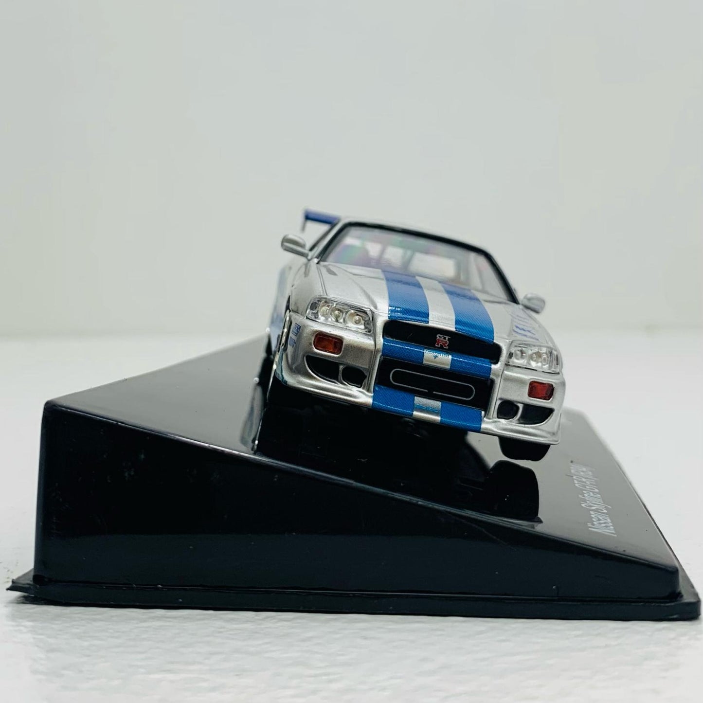 【中古】 [単品] 1/43 Nissan Skyline GT-R R34(シルバー×ブルー) 「ワイルド・スピード カーコレクション 2号」 付録