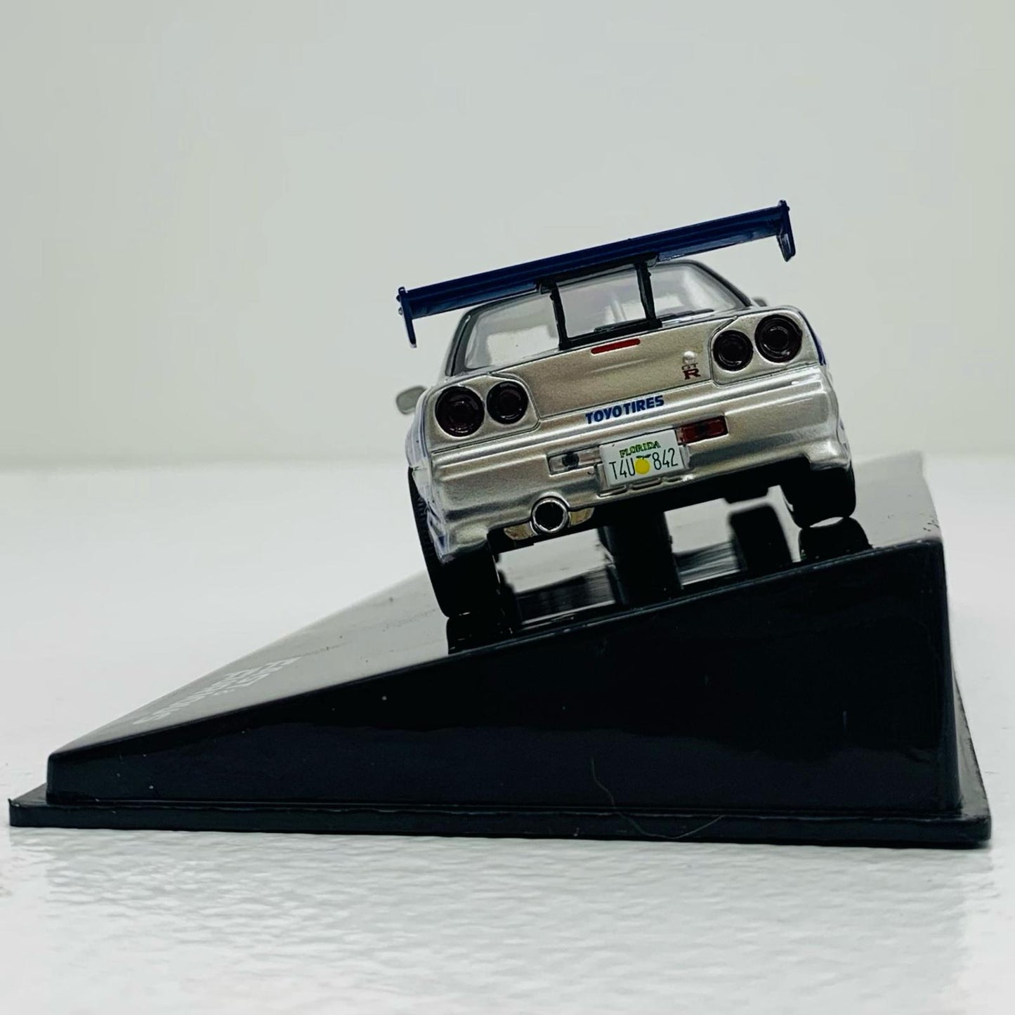 【中古】 [単品] 1/43 Nissan Skyline GT-R R34(シルバー×ブルー) 「ワイルド・スピード カーコレクション 2号」 付録