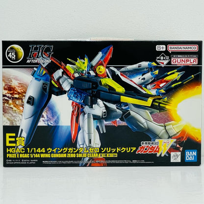 フィギュア E賞1/144HGACウイングガンダムゼロ-ソリッドクリア「ガンプラ2024/一番くじ機動戦士ガンダム」[2630890] 1/144HGACウイングガンダムゼロ 一番くじ E賞【フィギュア】