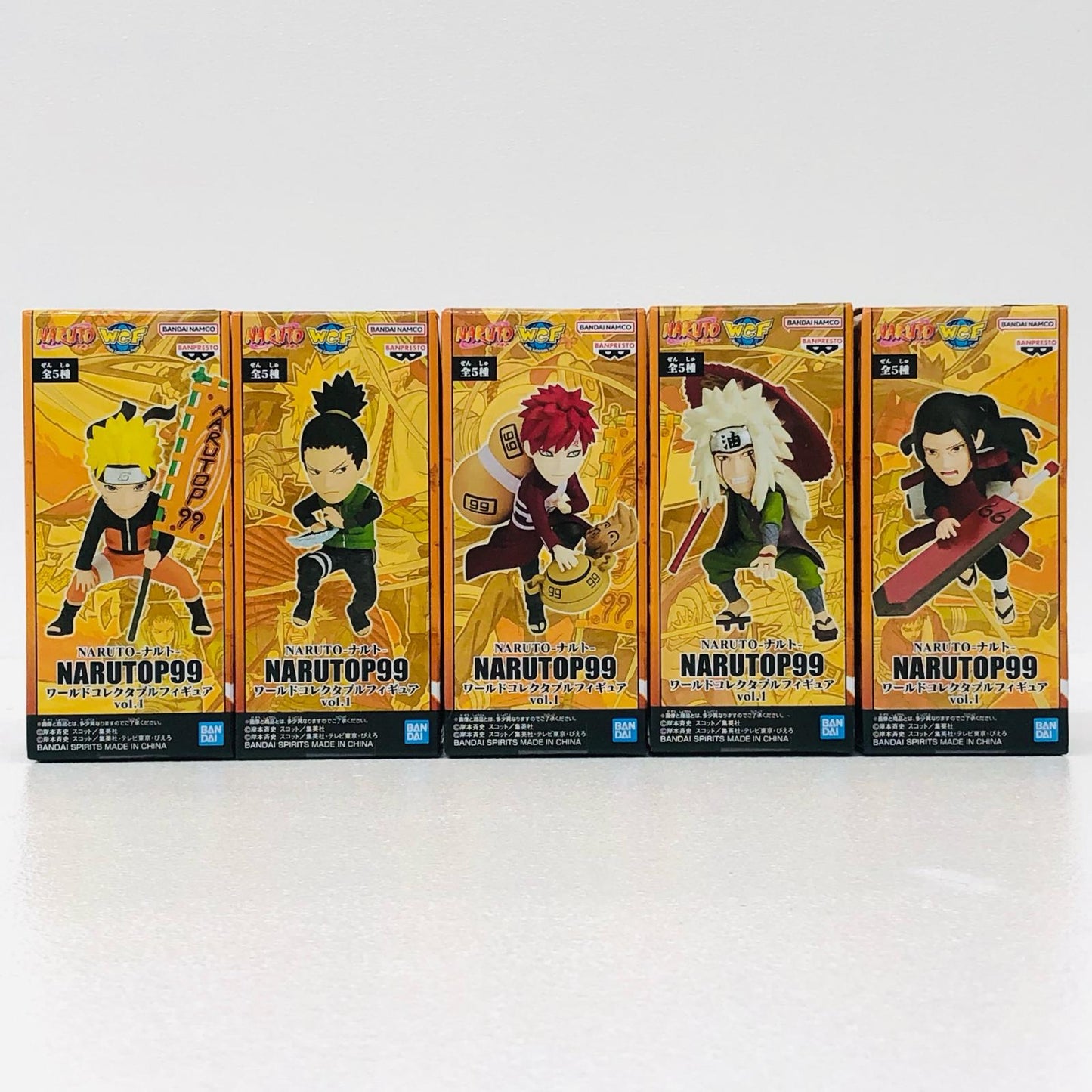全5種セット「NARUTO-ナルト-」NARUTOP99WCFvol.1【フィギュア】