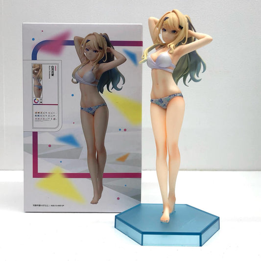 【中古】 白河月愛-1/7スケールフィギュア「経験済みなキミと、経験ゼロなオレが、お付き合いする話。」【フィギュア】【飾磨店】