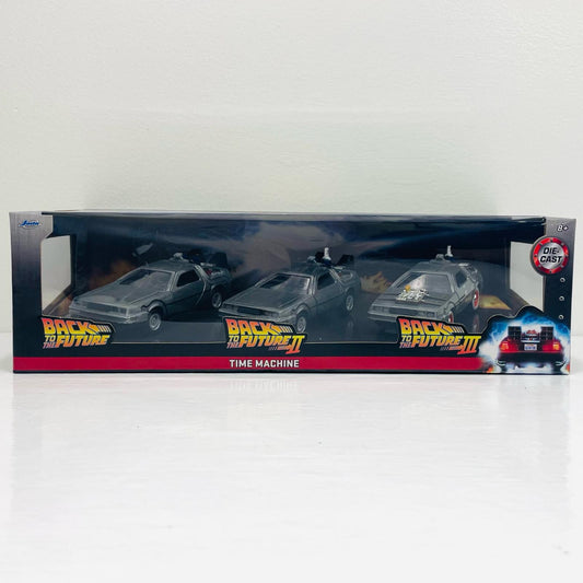 1/32 デロリアン タイムマシーン 1/2/3 (3台セット) 「バック・トゥ・ザ・フューチャー」 HOLLYWOOD RIDESシリーズ [JADA33399]