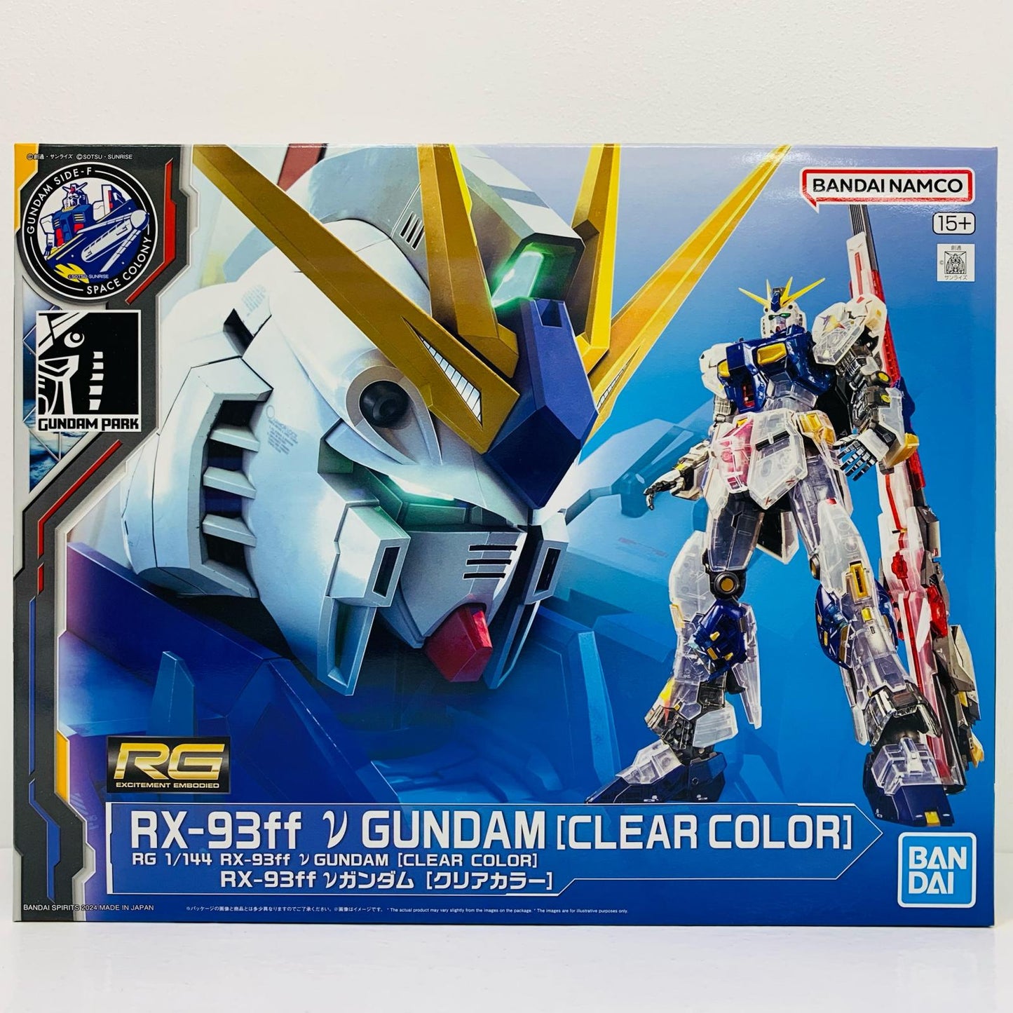 [Used] 1/144 RG RX-93ff nu Gundam (Clear Color) "Mobile Suit Gundam: Char's Counterattack" GUNDAM SIDE-F Limited [5066580]