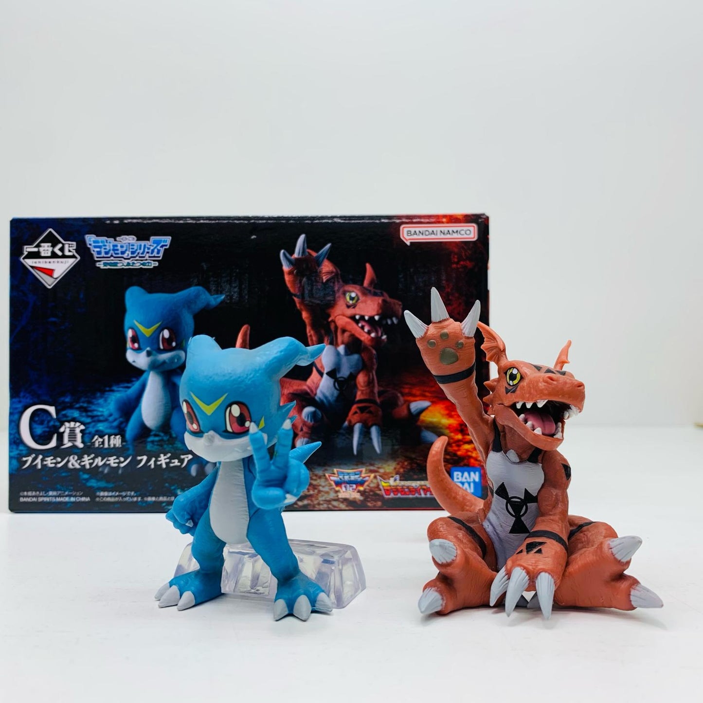 フィギュア C賞ブイモン＆ギルモン-フィギュア「光を放つ、ふたつの力/一番くじデジモンシリーズ」 ブイモン＆ギルモン 一番くじ C賞 光を放つ、ふたつの力【フィギュア】