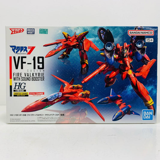 【中古】 1/100 HG VF-19改 ファイヤーバルキリー サウンドブースター装備 「マクロス7」 [5066315]【飾磨店】