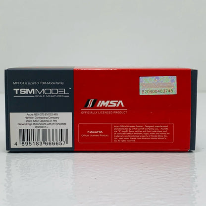 【中古】 1/64 Acura NSX GT3 EVO22 IMSA デイトナ24時間 2023 WTR Racers Edge Motorsports(左ハンドル) #93 「ミニGTシリーズ」 [MGT00617-L]