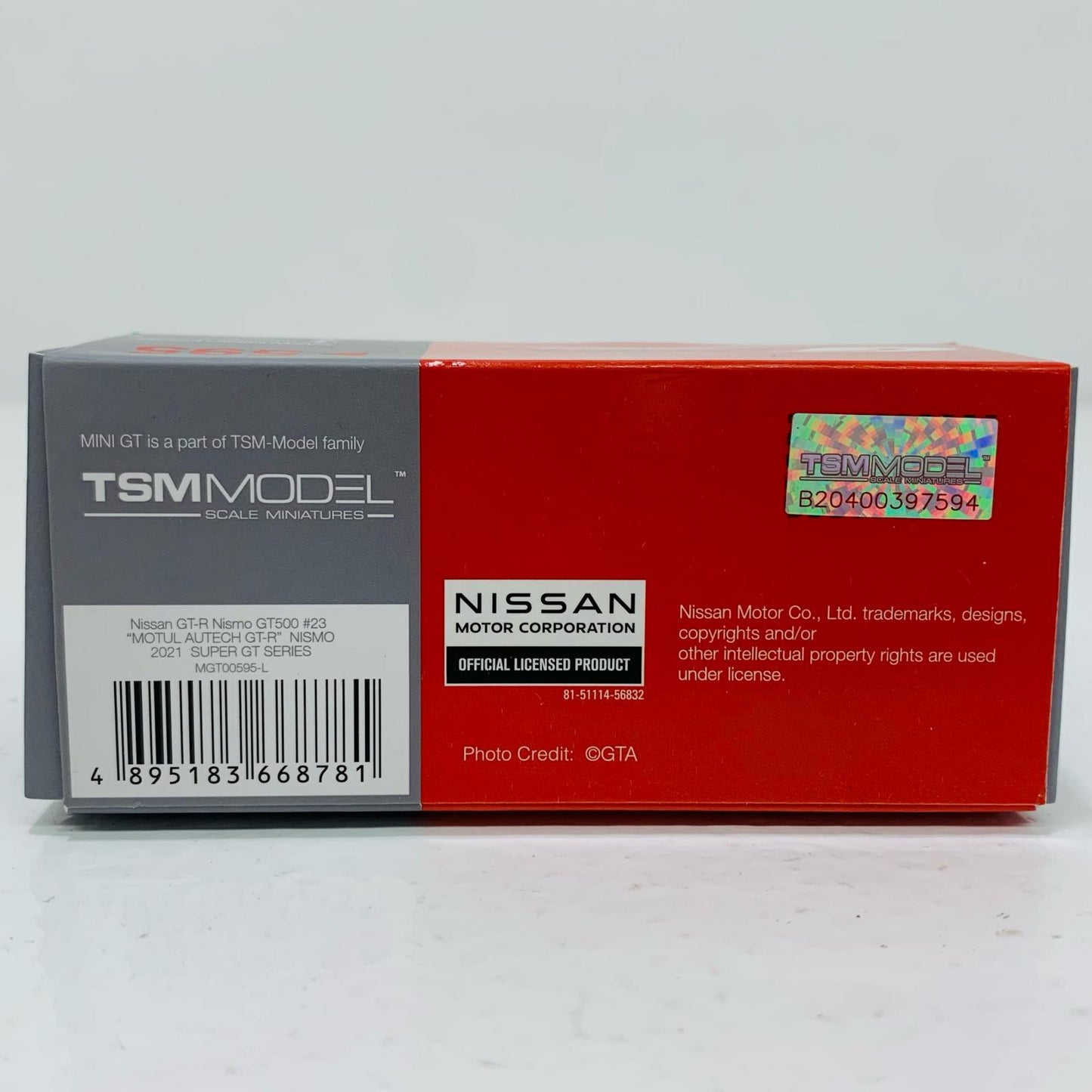 Used】 1/64 Nissan GT-R Nismo GT500 NISMO SUPER GT Series 2021 "MOTUL AUTECH GT-R" #23 (Left Hand Drive) Japan Exclusive "Mini GT Series" [MGT00595-L]