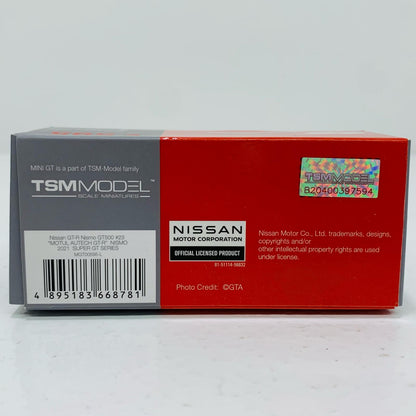Used】 1/64 Nissan GT-R Nismo GT500 NISMO SUPER GT Series 2021 "MOTUL AUTECH GT-R" #23 (Left Hand Drive) Japan Exclusive "Mini GT Series" [MGT00595-L]