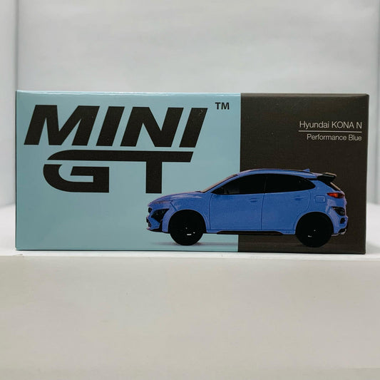 【中古】 1/64 Hyundai コナ N 左ハンドル(パフォーマンスブルー) 「ミニGTシリーズ」 [MGT00450-L]【飾磨店】