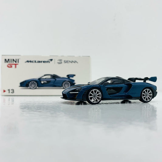 【中古】 1/64 McLaren SEnna Victory Grey RHD(ブルー×ブラック) 「ミニGTシリーズ」 トイザらスオリジナル [MGT00013-TRU]【飾磨店】