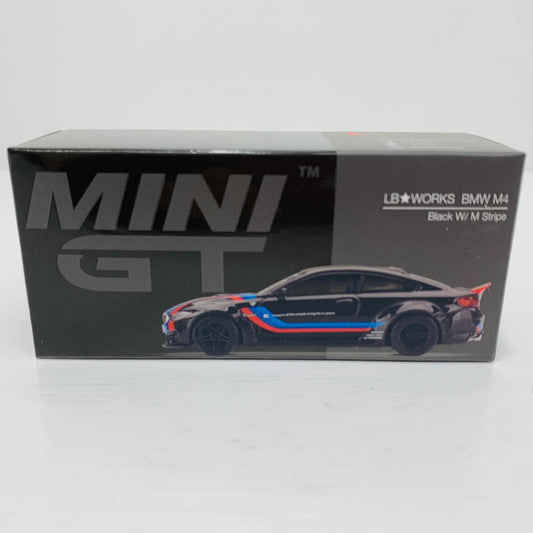 おもちゃ・玩具 1/64 LB★WORKS BMW M4 左ハンドル(ブラック×Mストライプ) 北米限定 [MGT00306-MJ] LB★WORKS BMW M4 左ハンドル 1/64スケール '1/64 MGT00306MJ