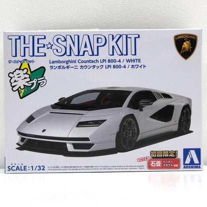【中古】 ザ☆スナップキット No.19-A プラモデル ランボルギーニ カウンタック カープラモデル LPI 800-4(ホワイト) 1/32 65396【飾磨店】